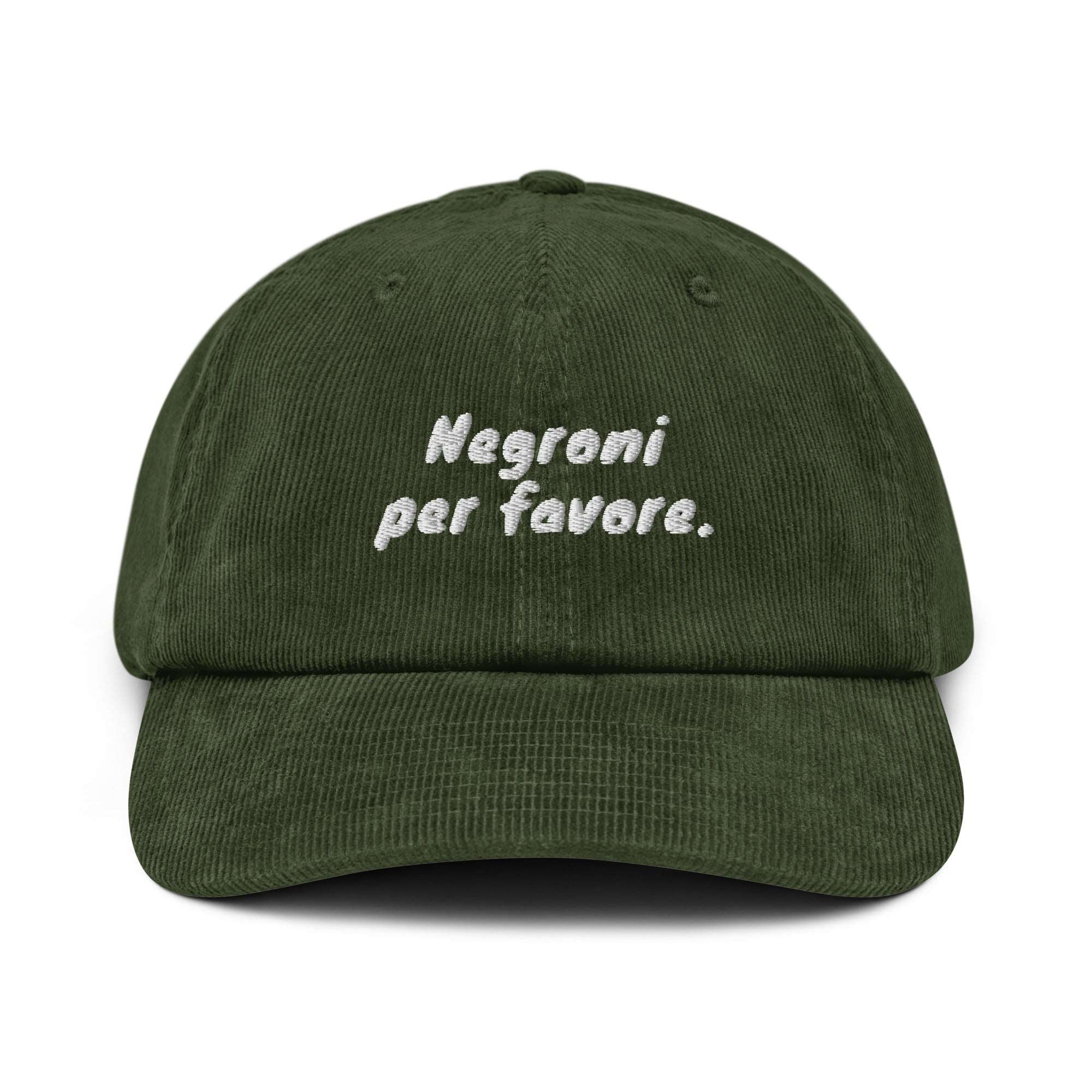 Negroni per favore - Corduroy Cap - The Refined Spirit