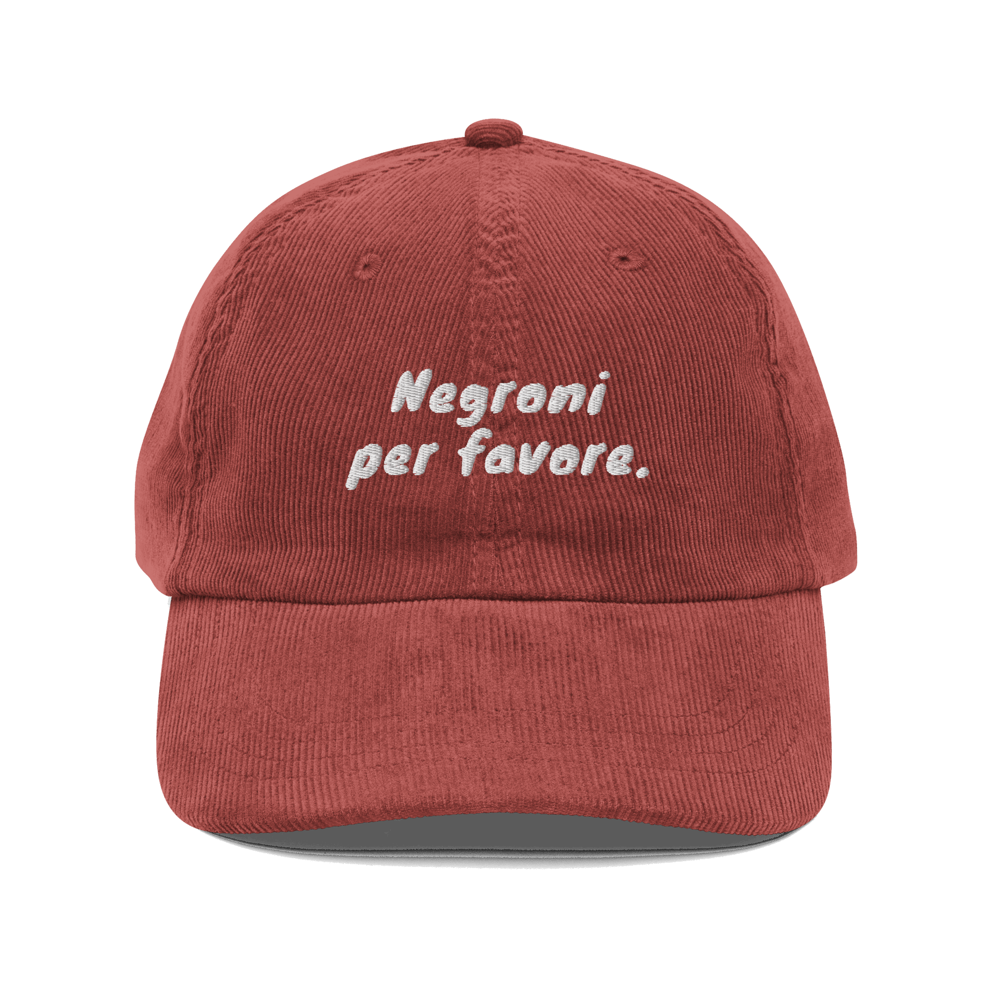 Negroni per favore - Corduroy Cap - The Refined Spirit