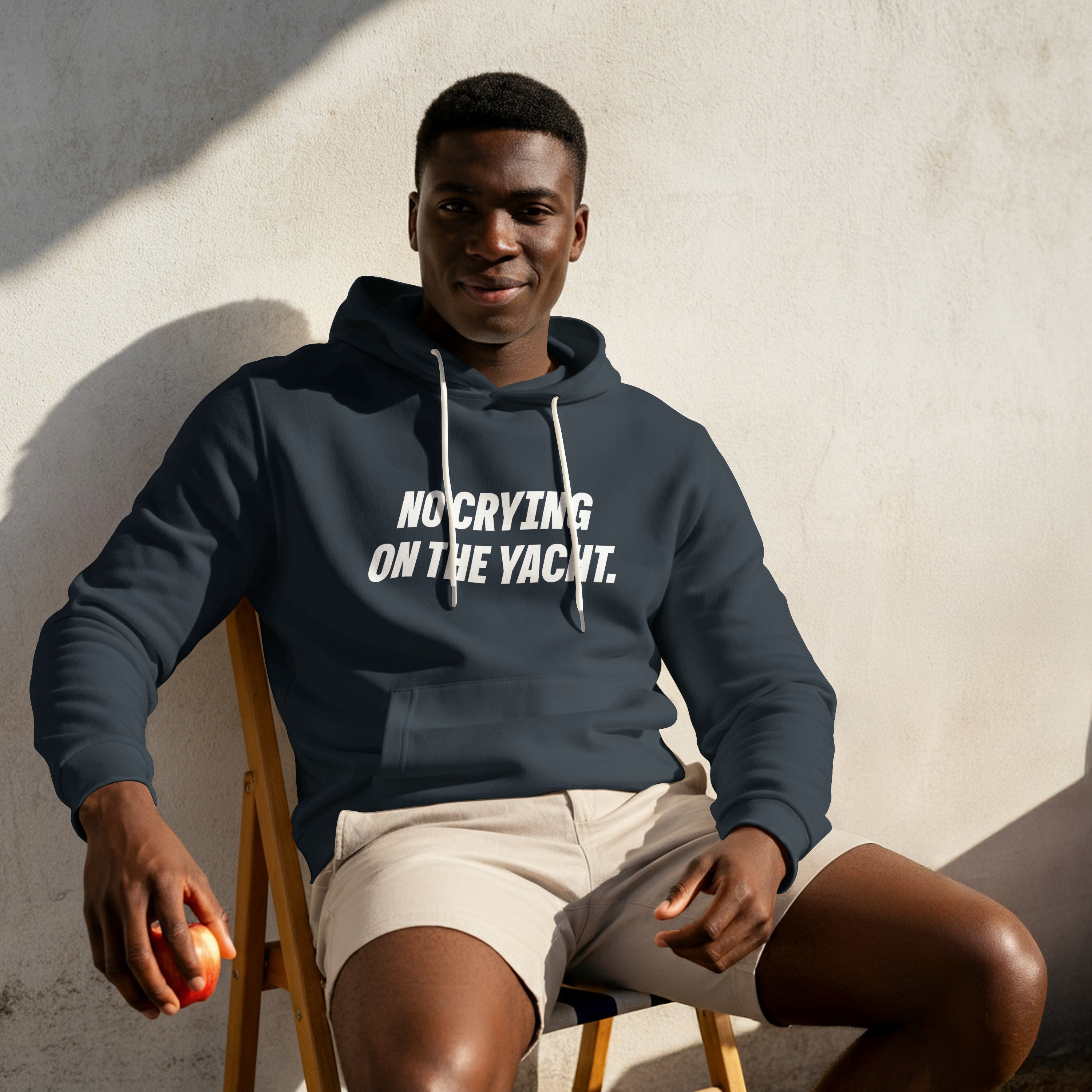 No Crying on the Yacht - Organic Hoodie