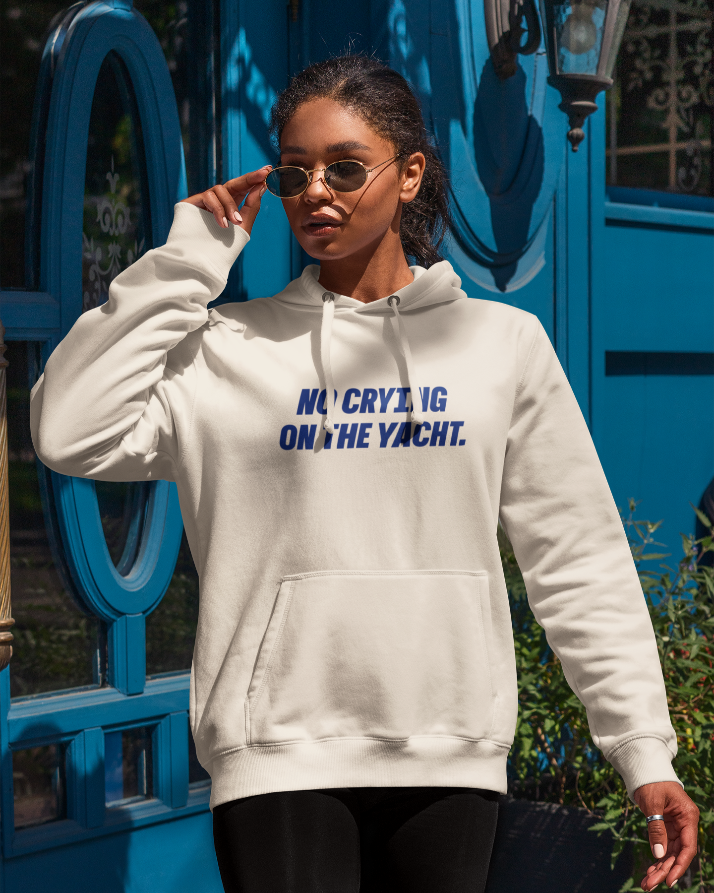 No Crying on the Yacht - Organic Hoodie