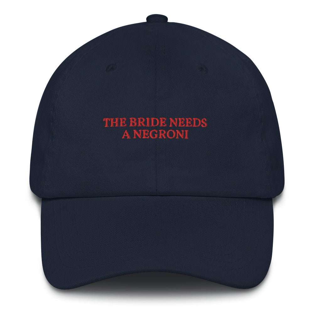 The Bride needs a Negroni - Baseball Cap - The Refined Spirit