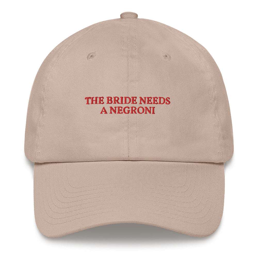 The Bride needs a Negroni - Baseball Cap - The Refined Spirit