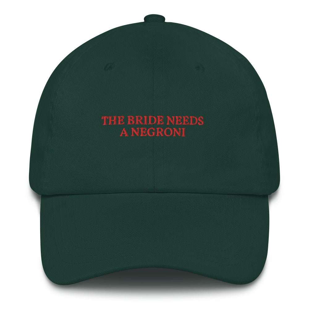 The Bride needs a Negroni - Baseball Cap - The Refined Spirit