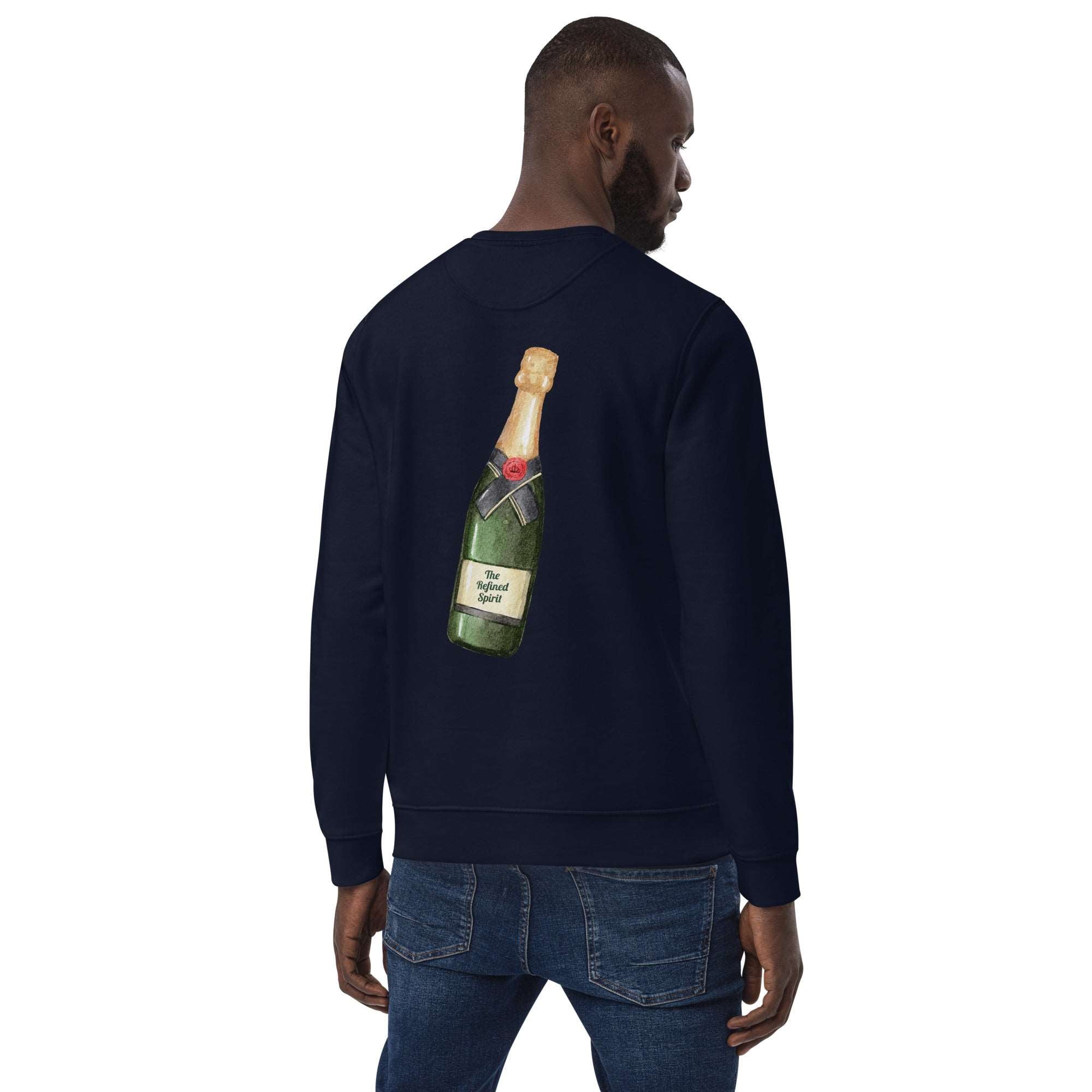 The Champagne Club - Organic Embroidered Sweatshirt - The Refined Spirit