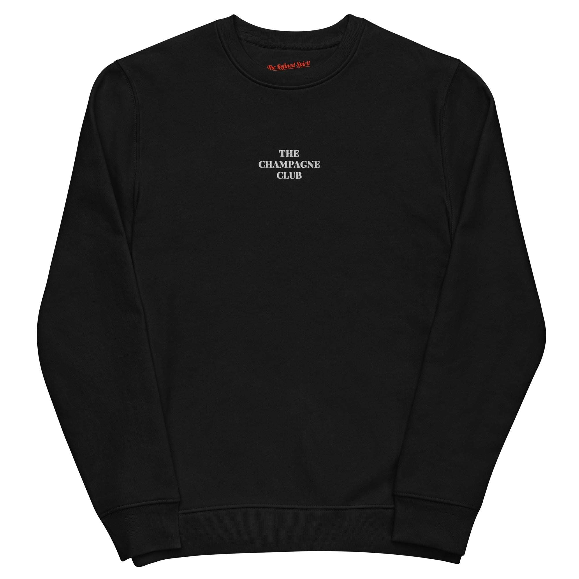 The Champagne Club - Organic Embroidered Sweatshirt - The Refined Spirit