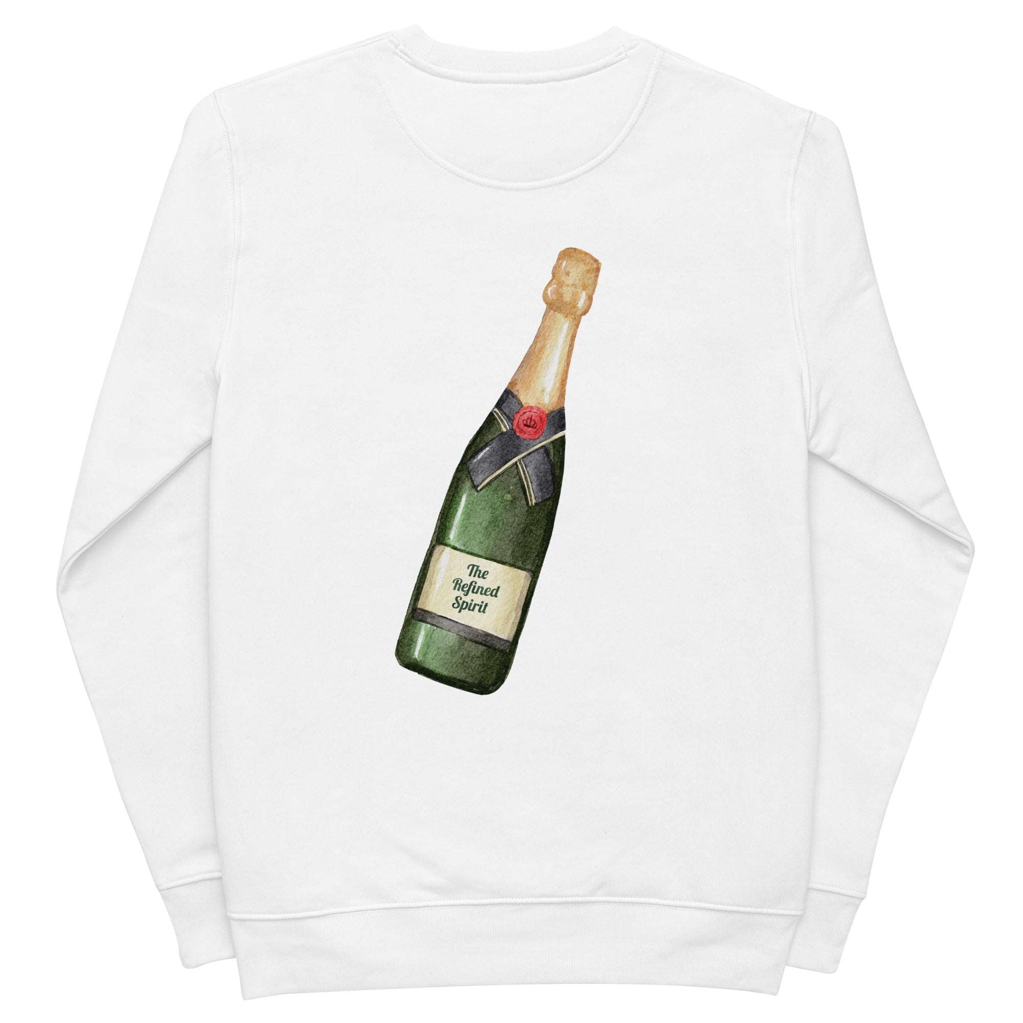 The Champagne Club - Organic Embroidered Sweatshirt - The Refined Spirit