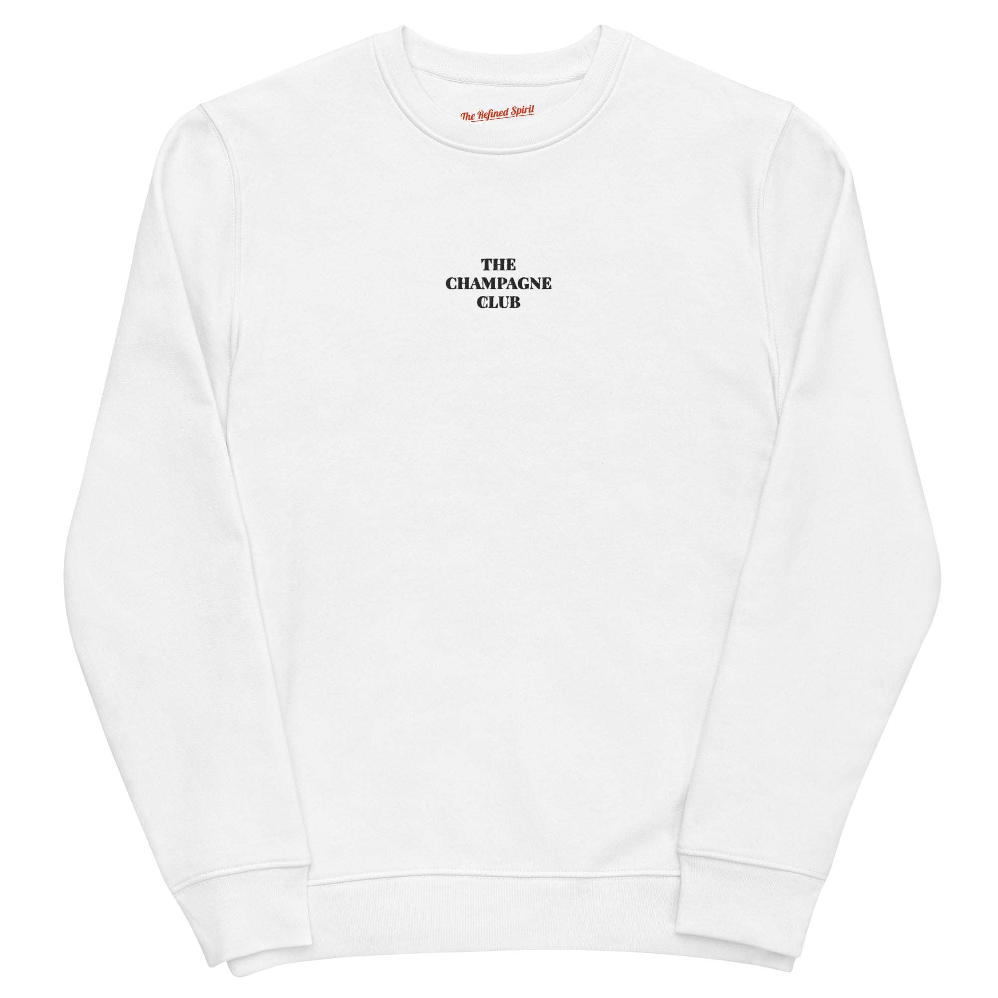 The Champagne Club - Organic Embroidered Sweatshirt - The Refined Spirit