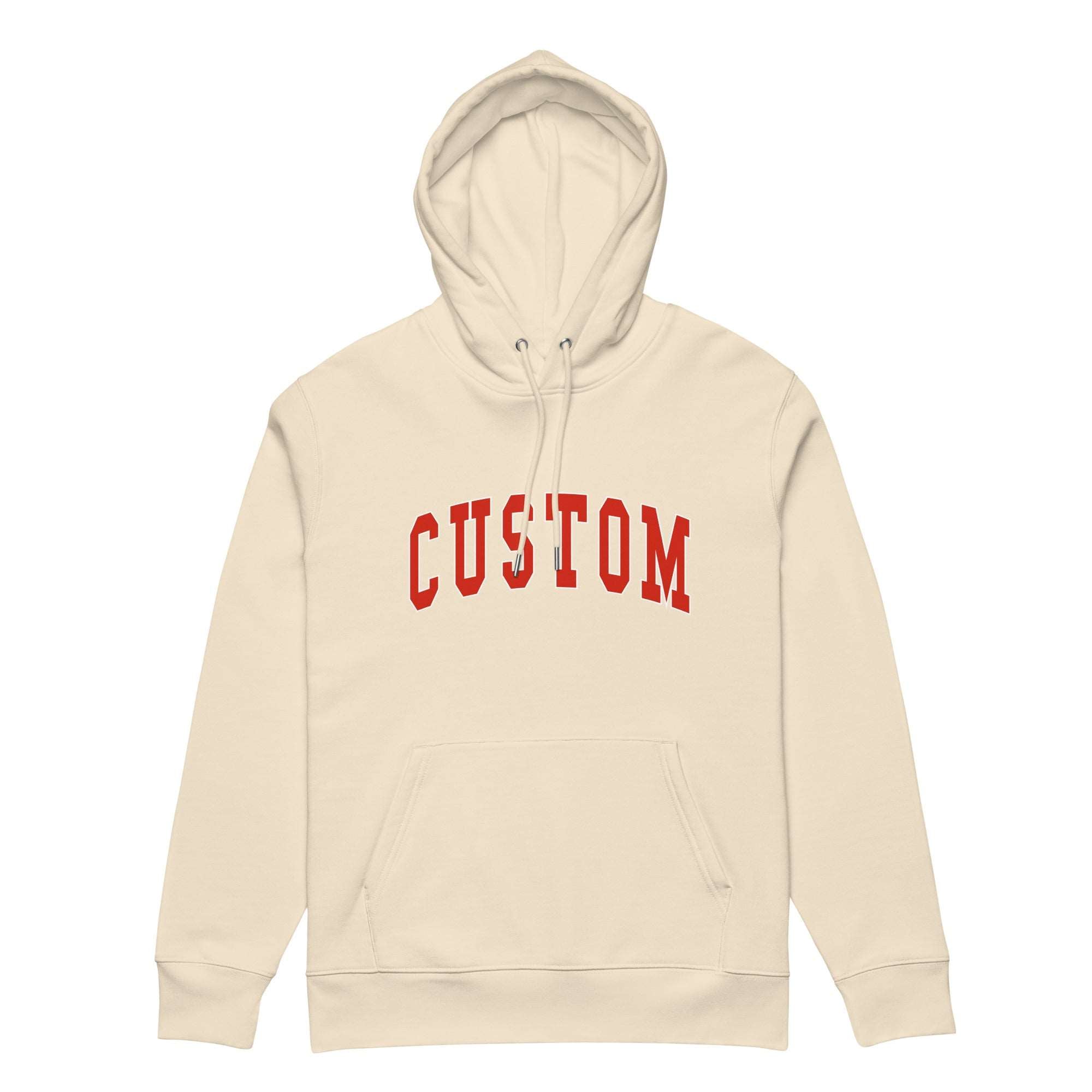 College Custom Organic Hoodie