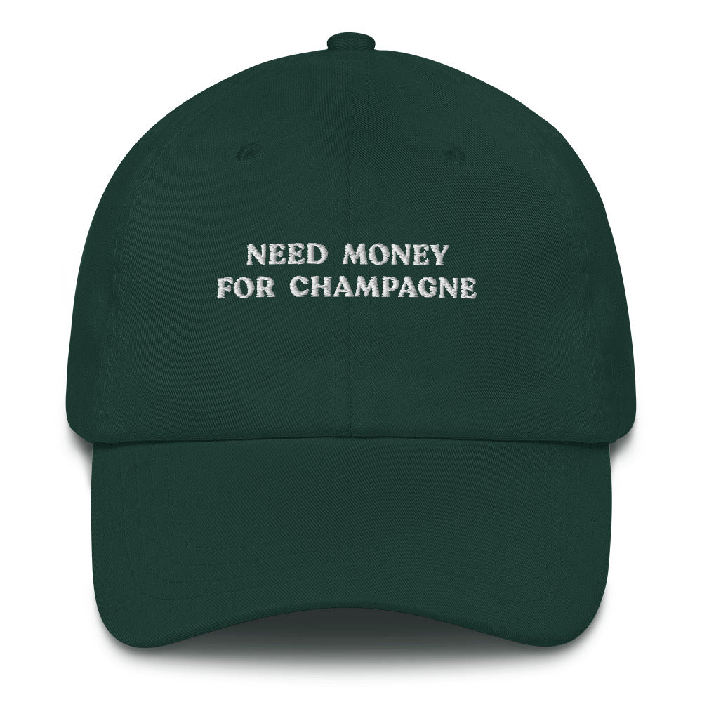 Need Money for Champagne Cap - The Refined Spirit