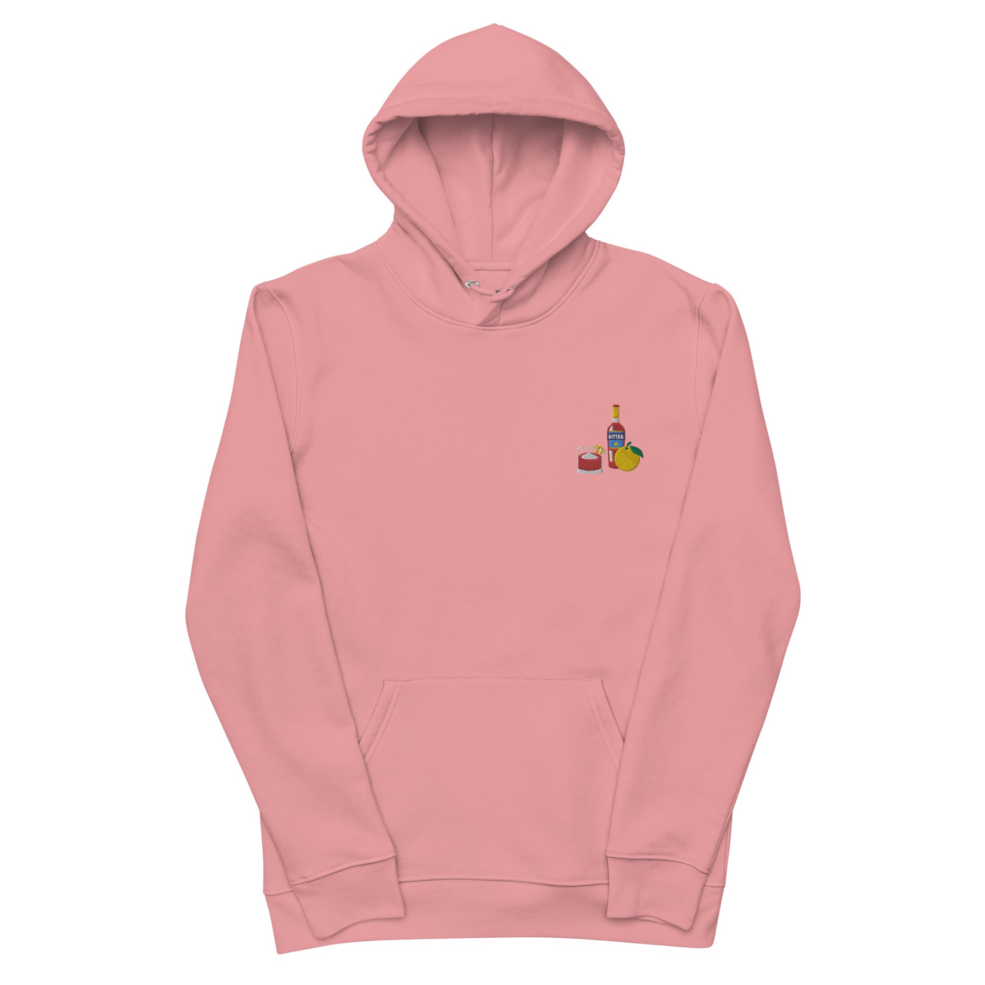 Negroni Cocktail - Organic Embroidered Hoodie - The Refined Spirit