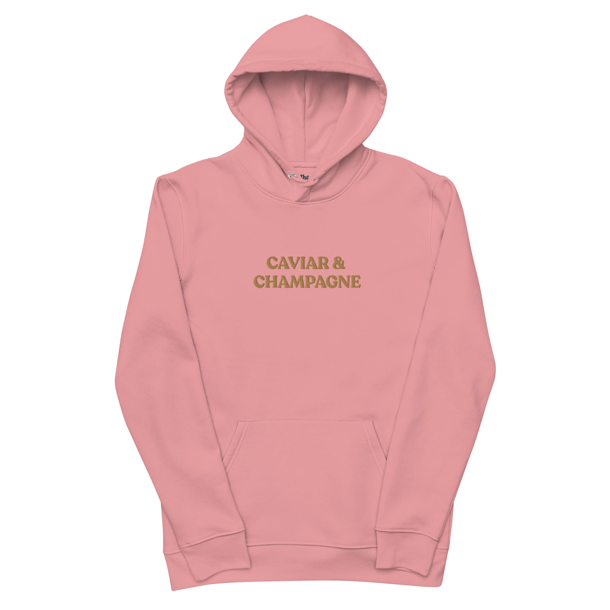 Caviar & Champagne - Organic Embroidered Hoodie - The Refined Spirit
