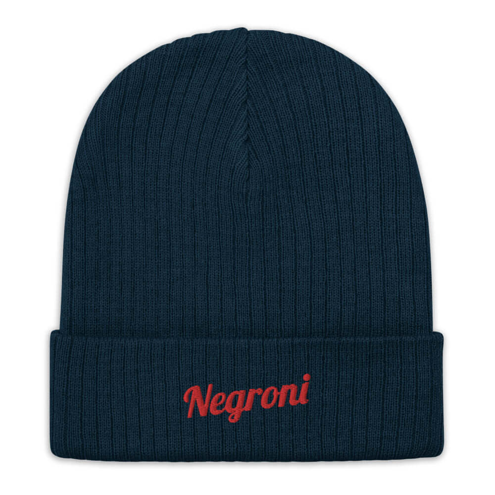 Negroni - Recycled Embroidered Beanie - The Refined Spirit