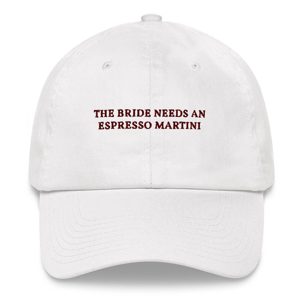 The Bride needs an Espresso Martini - Baseball Cap - The Refined Spirit