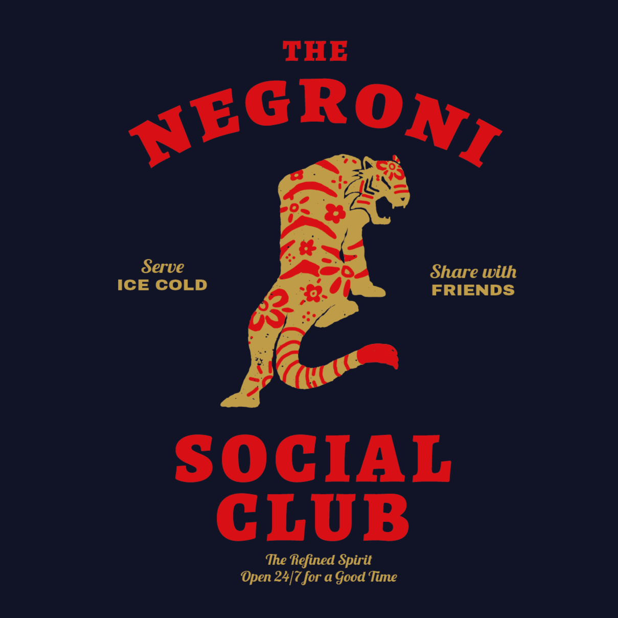 The Negroni Social Club - Unisex Organic Hoodie - The Refined Spirit