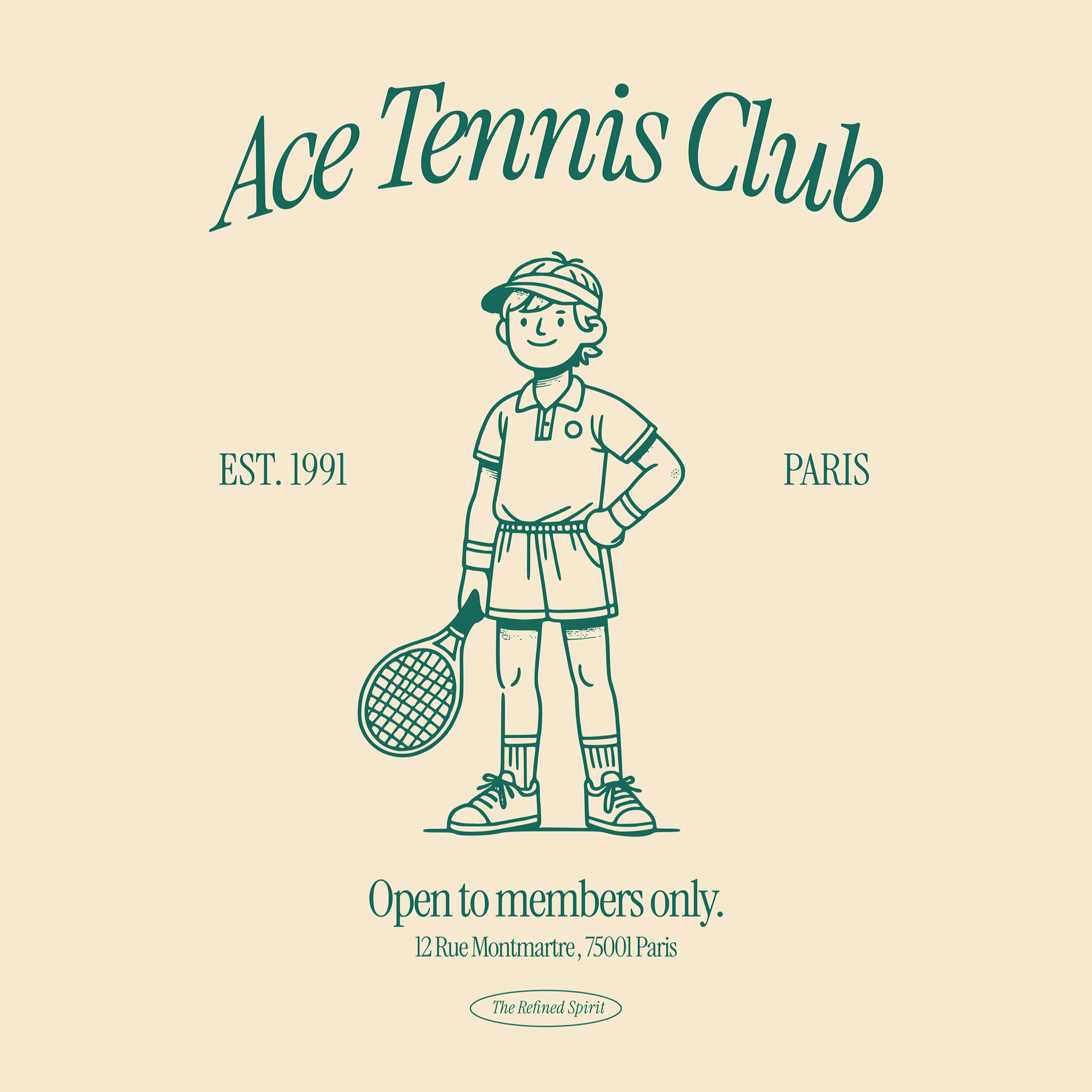 Ace Tennis Club - Organic Hoodie