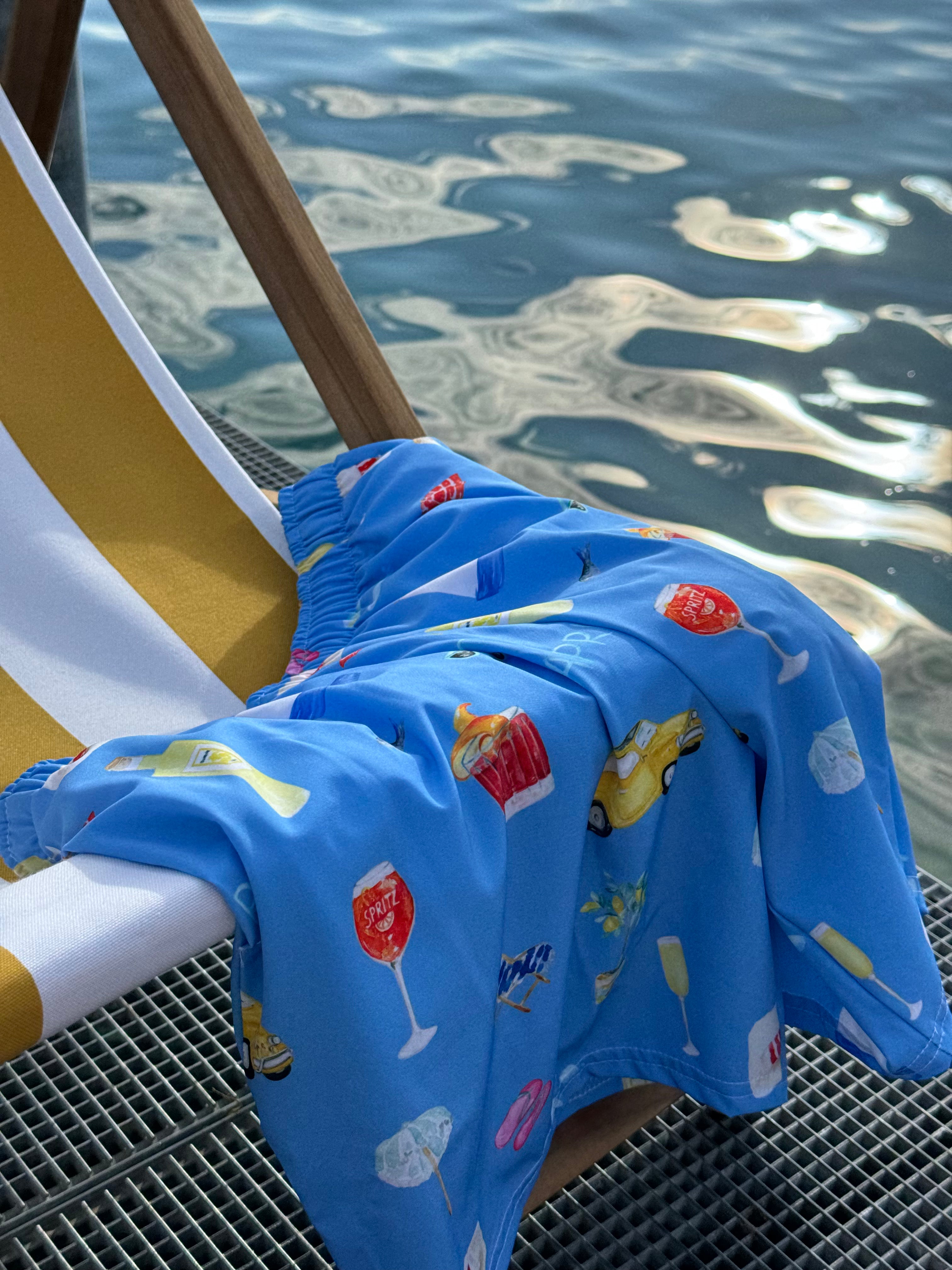 Capri- Pool Short - The Refined Spirit