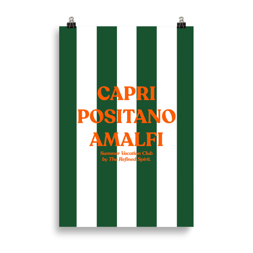 Capri Positano Amalfi - Poster - The Refined Spirit