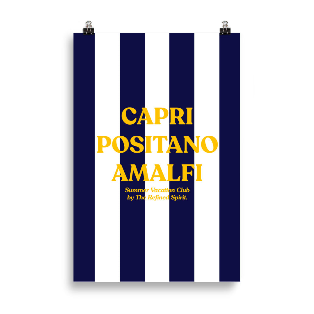 Capri Positano Amalfi - Poster - The Refined Spirit