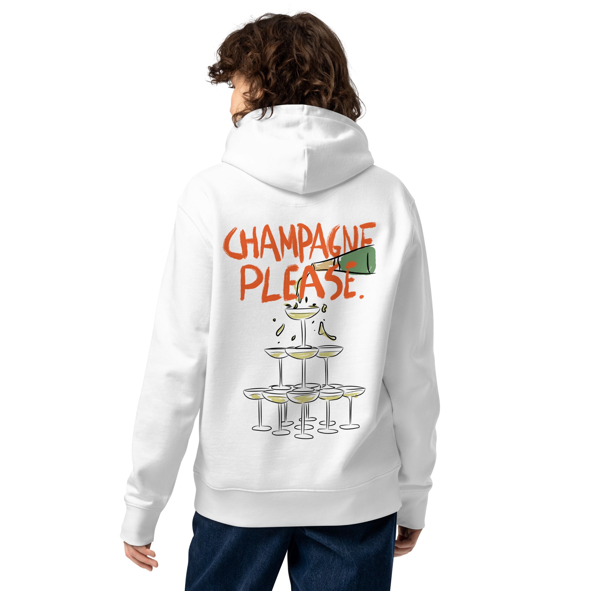 Champagne Please - Organic Hoodie - The Refined Spirit