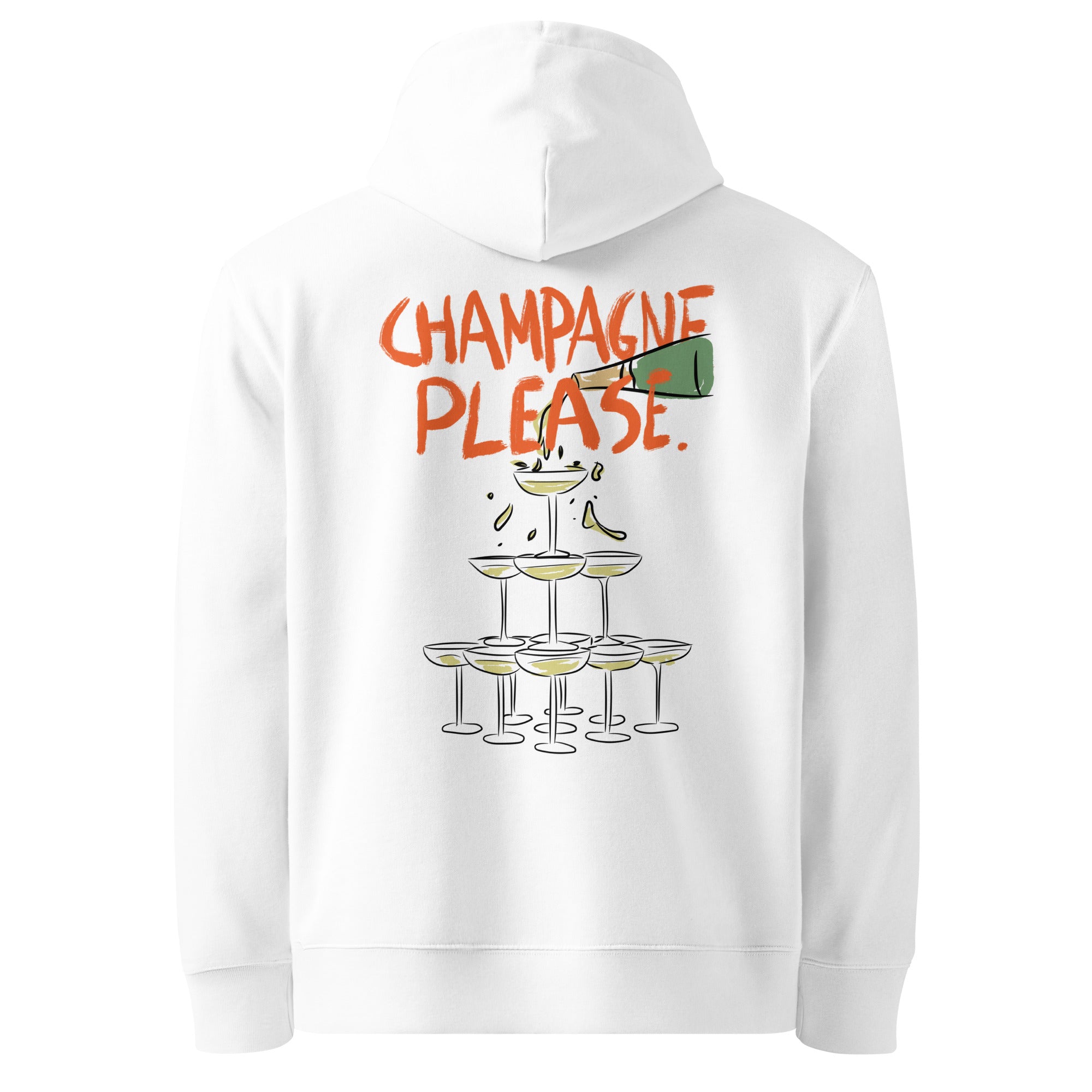 Champagne Please - Organic Hoodie - The Refined Spirit