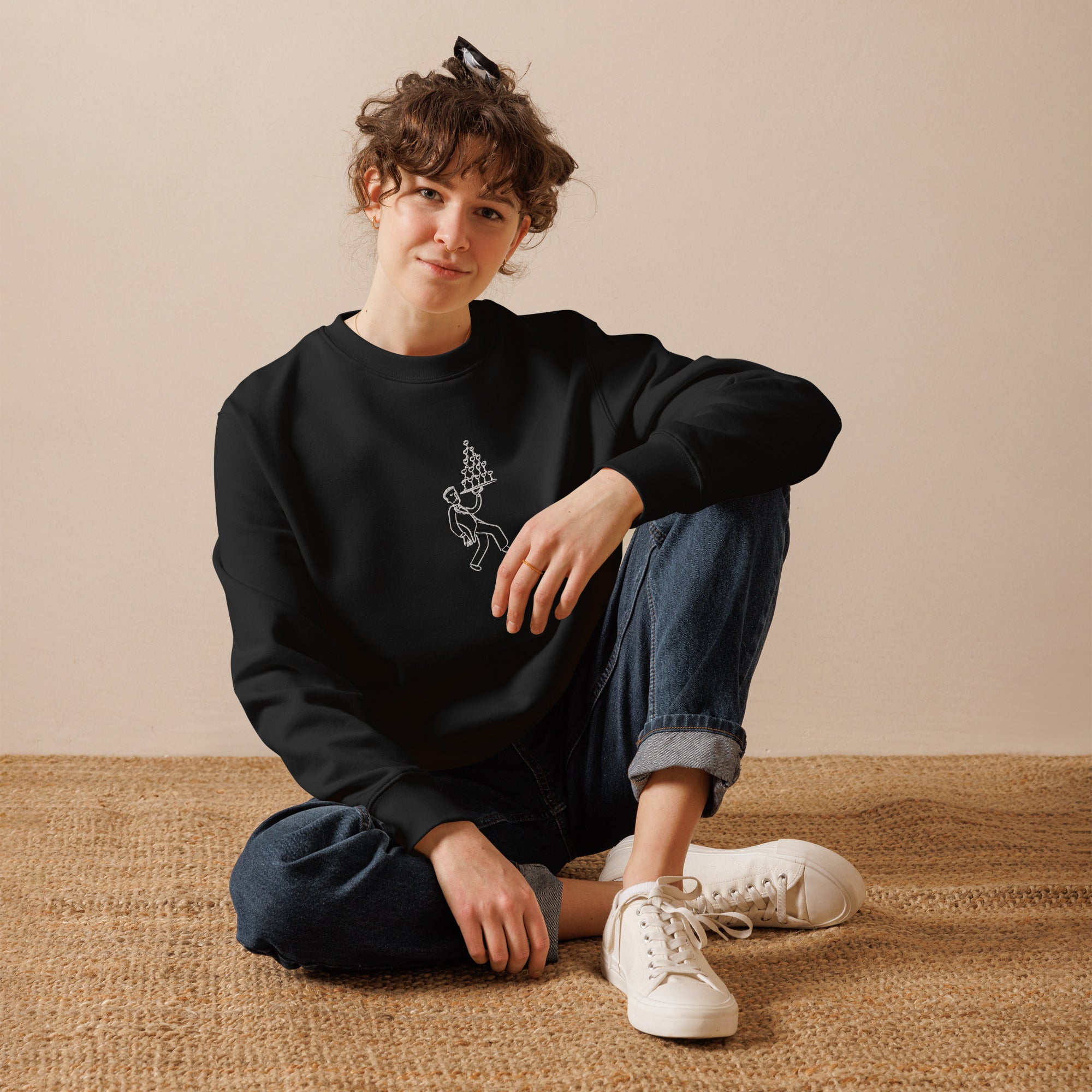Champagne Please - Organic Sweatshirt - The Refined Spirit