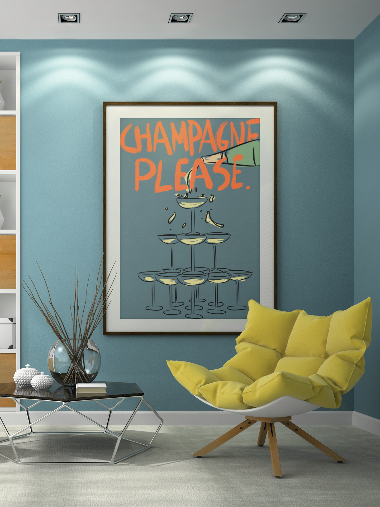 Champagne Please. - Poster - The Refined Spirit