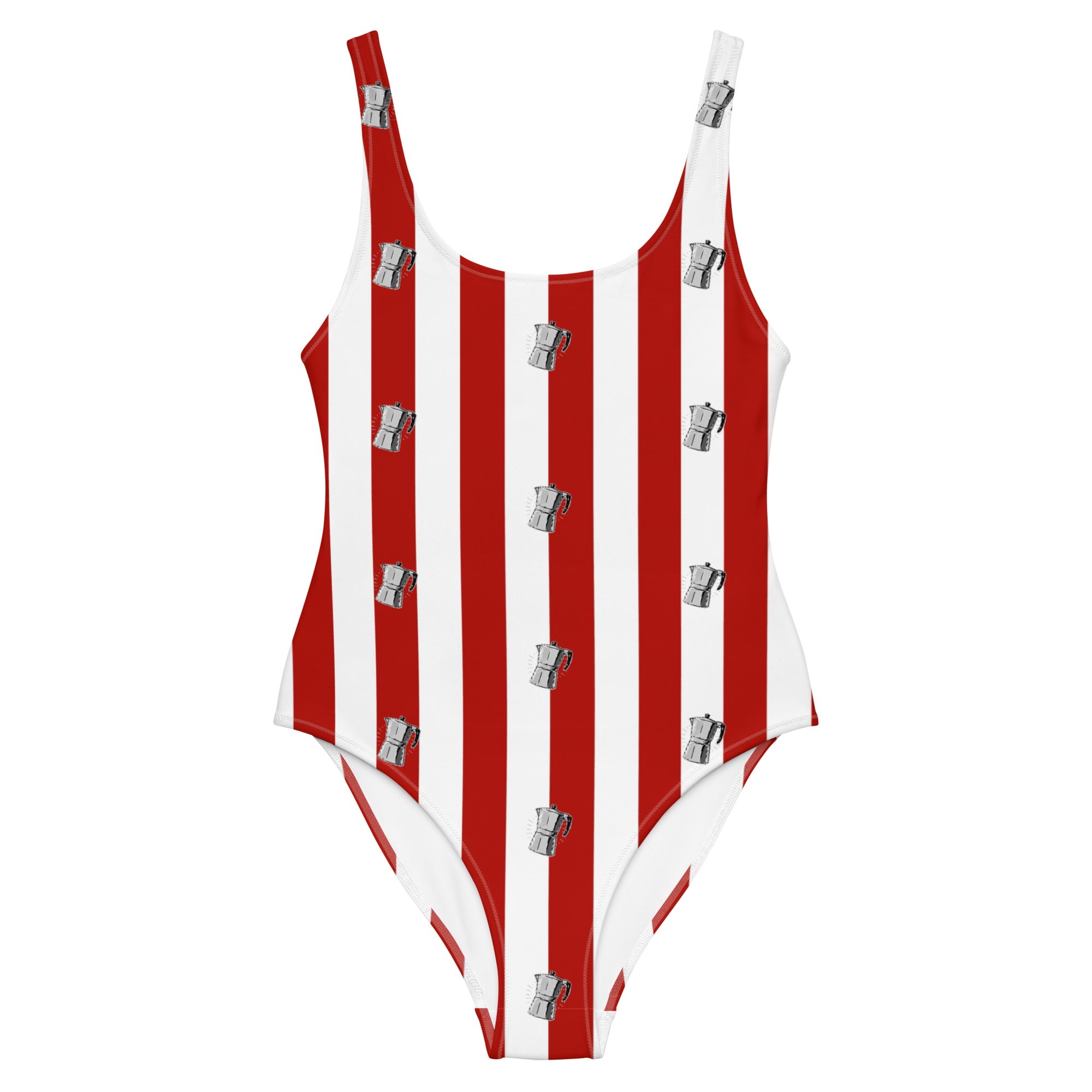 Coffee Stripe - Swimsuit - The Refined Spirit