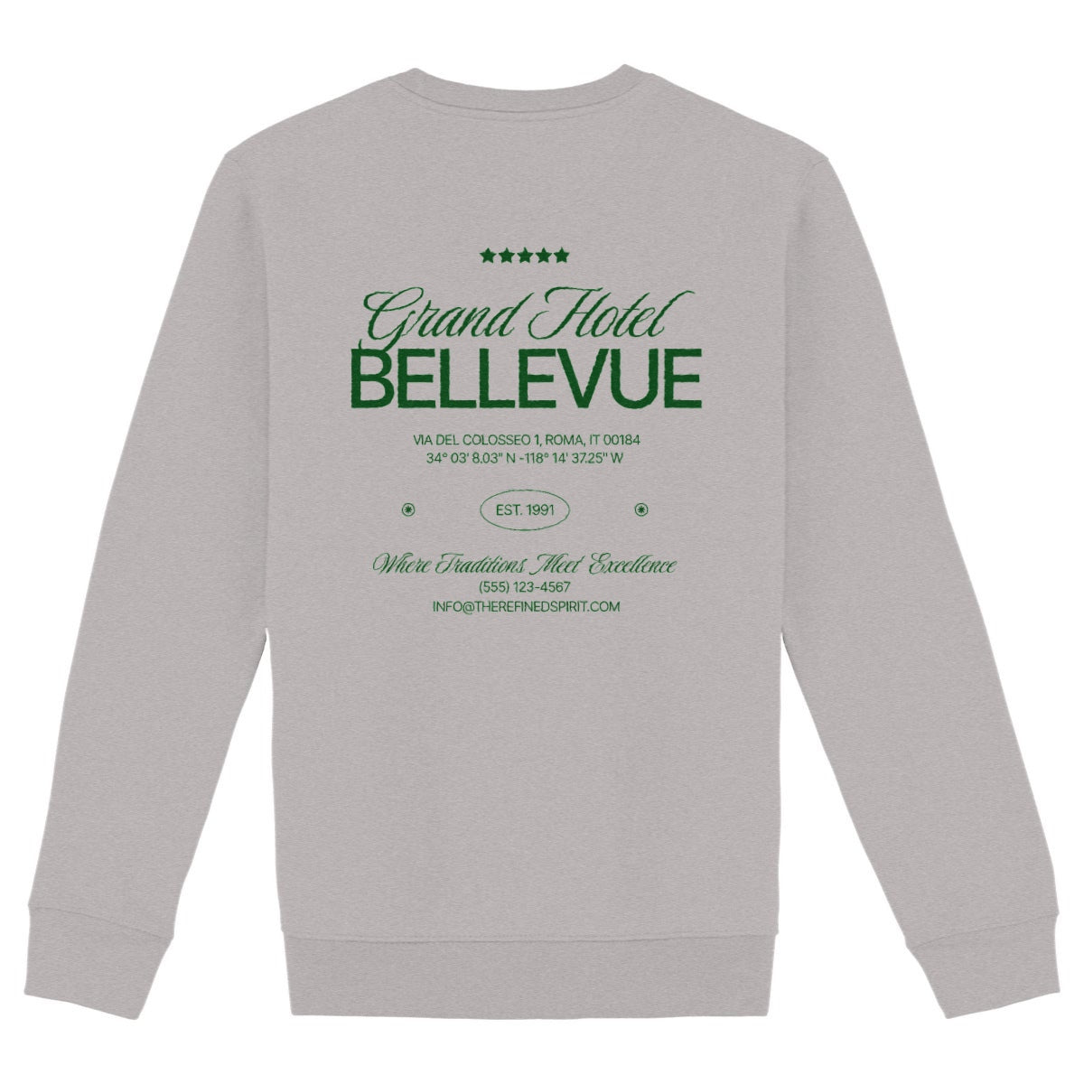 Grand Hotel Bellevue - Organic Sweatshirt - The Refined Spirit