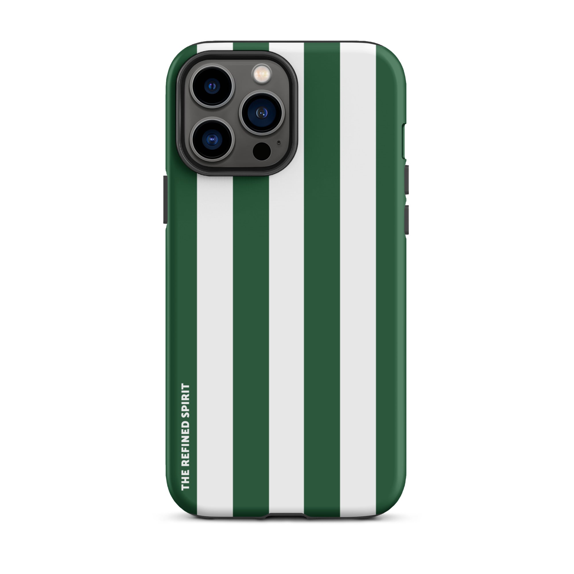 Green Stripes - Tough Case for iPhone® - The Refined Spirit