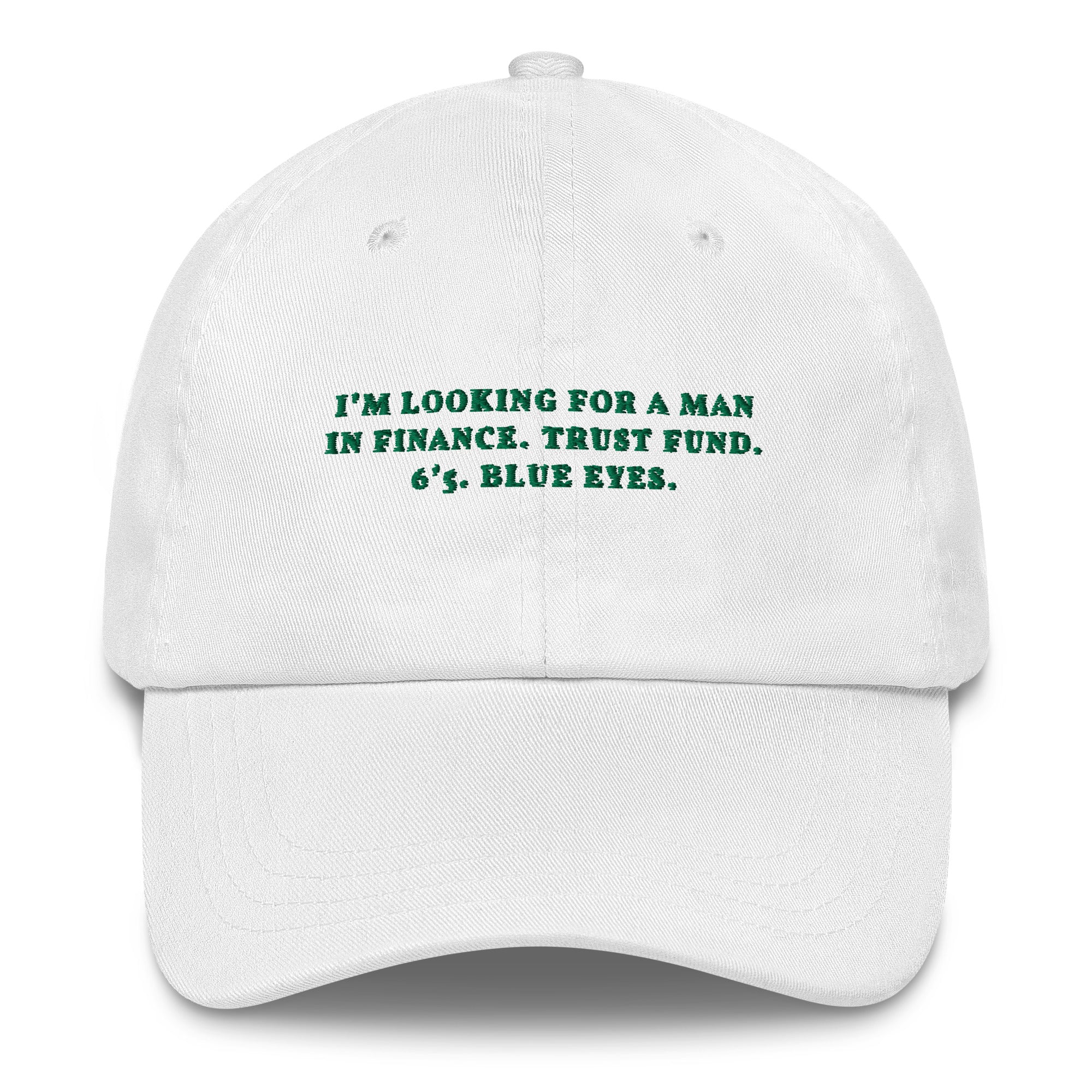 I'm looking for a man in finances - Cap - The Refined Spirit