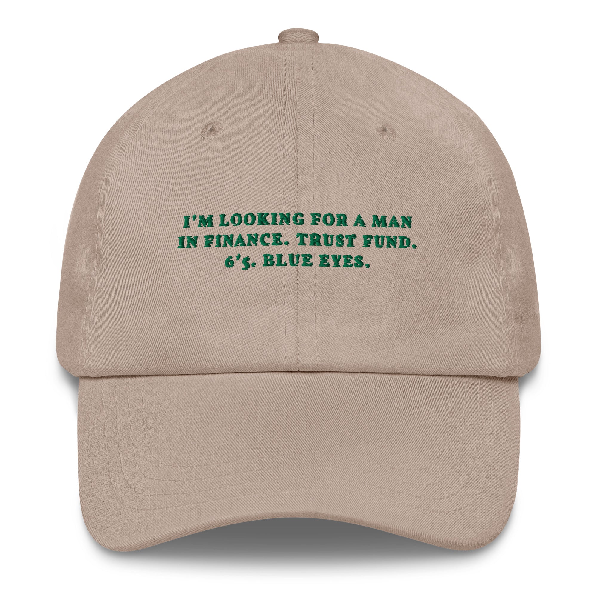 I'm looking for a man in finances - Cap - The Refined Spirit