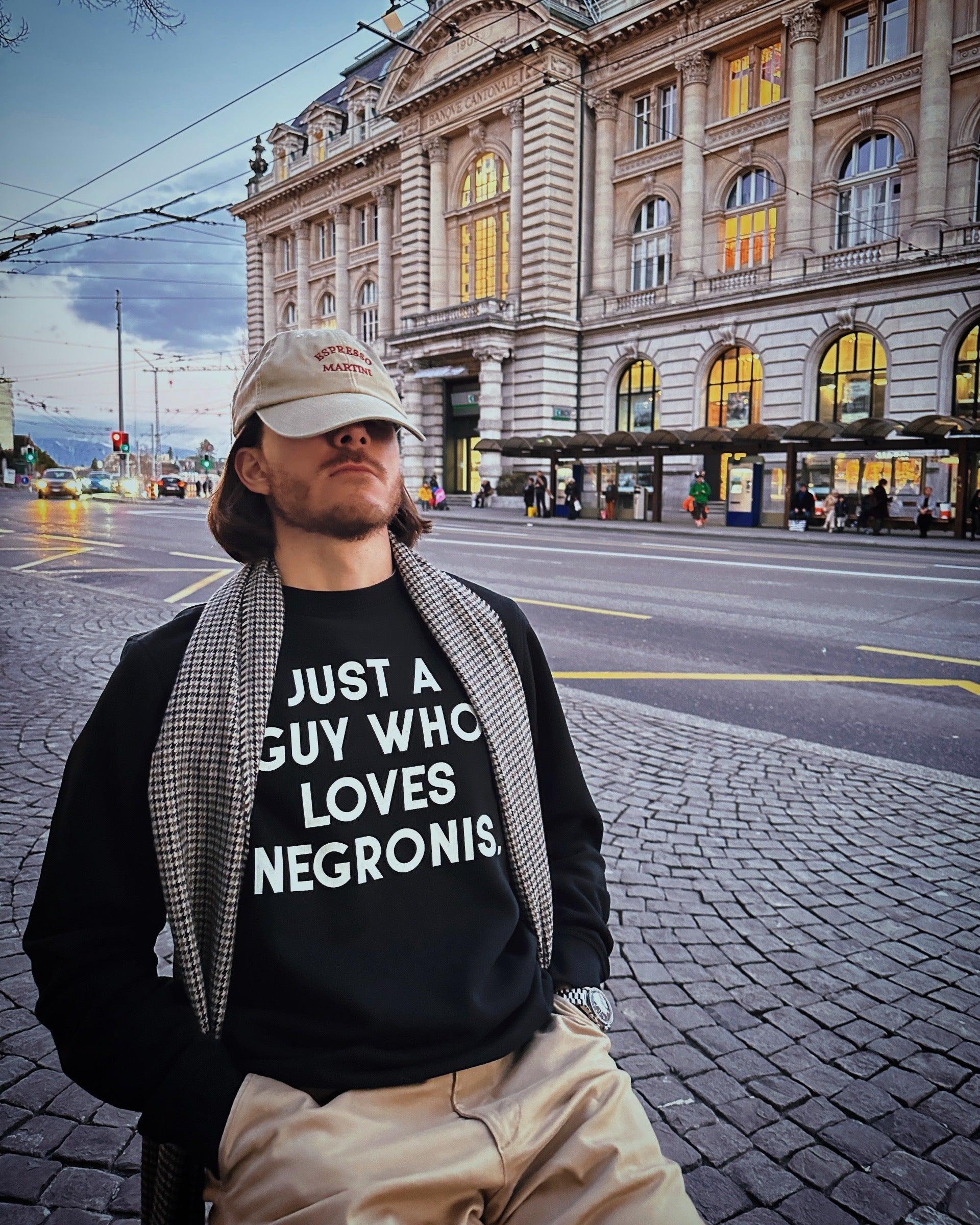 Just a guy who loves negroni - Organic Sweatshirt