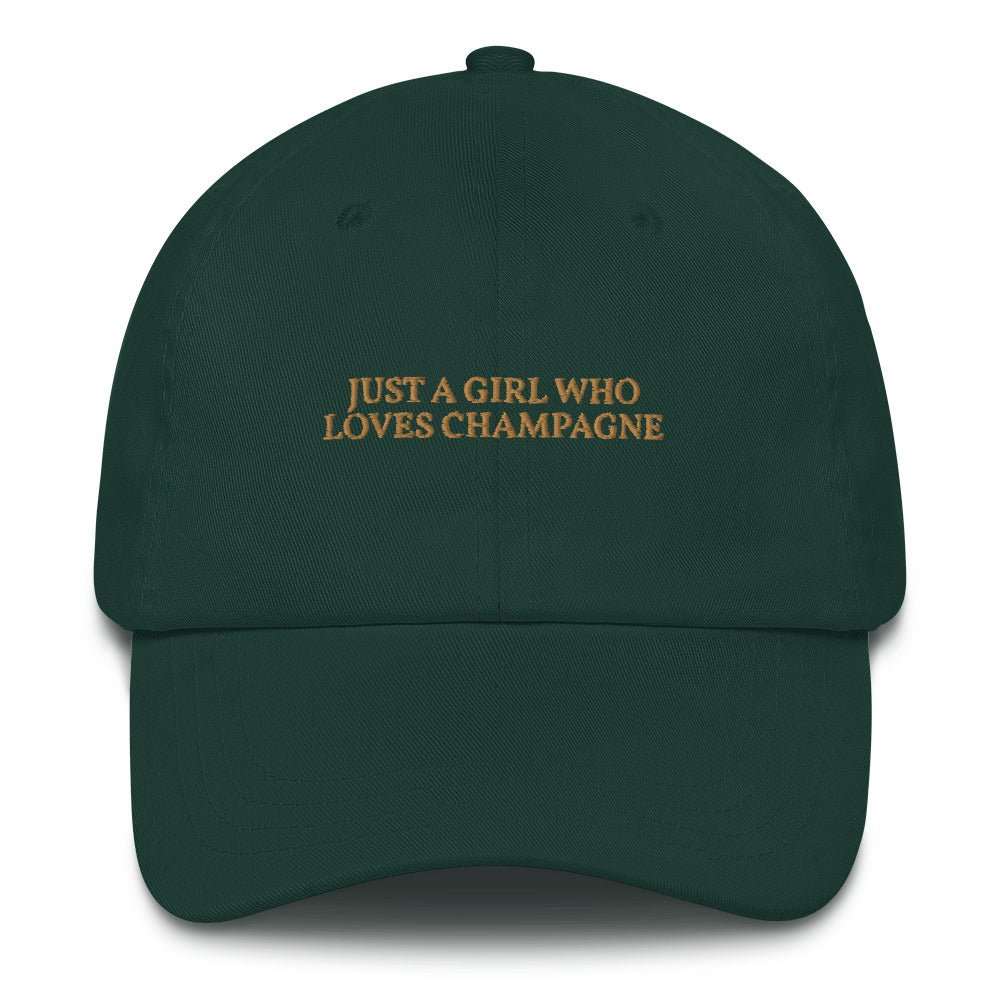 Just a Girl who loves Champagne Cap - The Refined Spirit