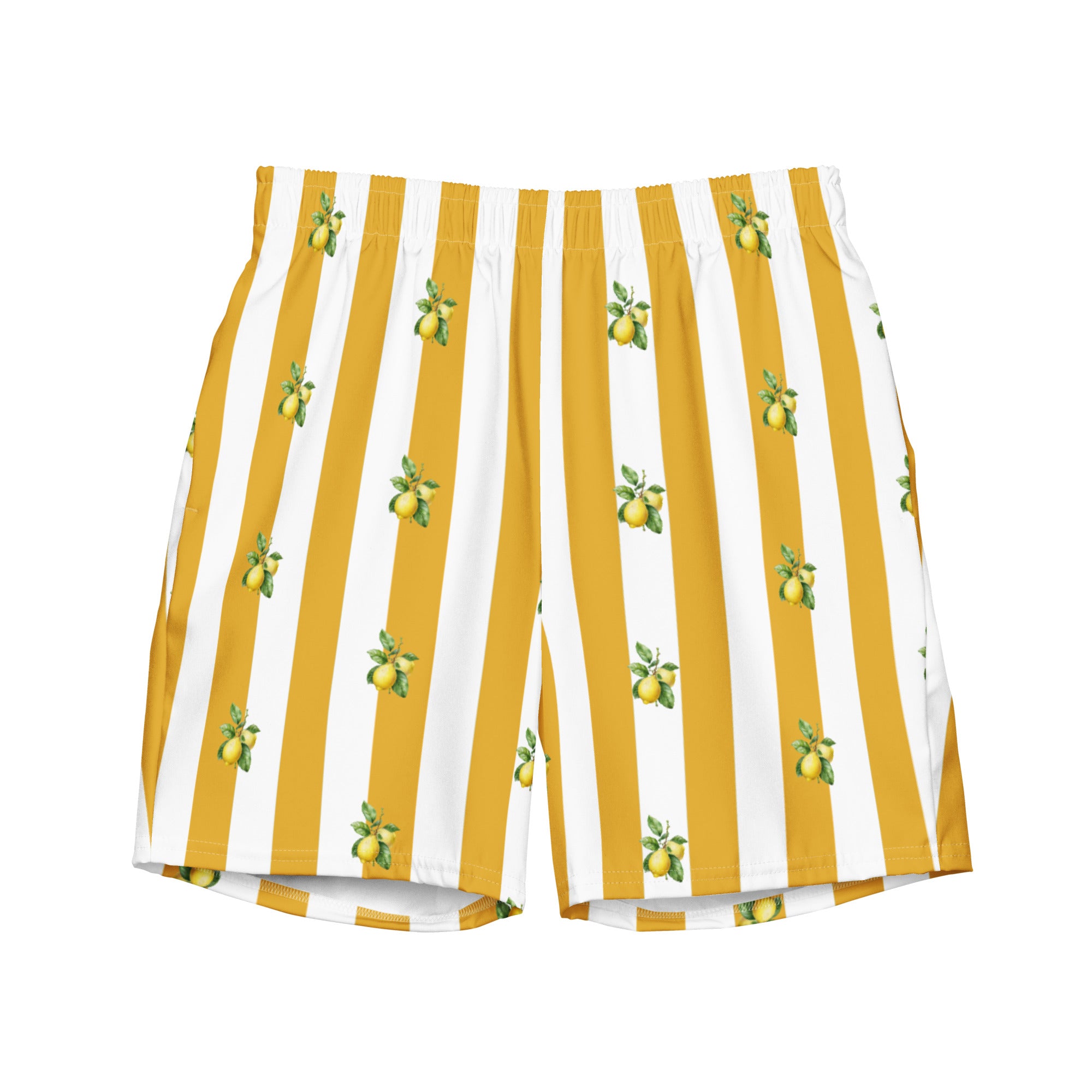 Lemon Stripe - Pool Short - The Refined Spirit