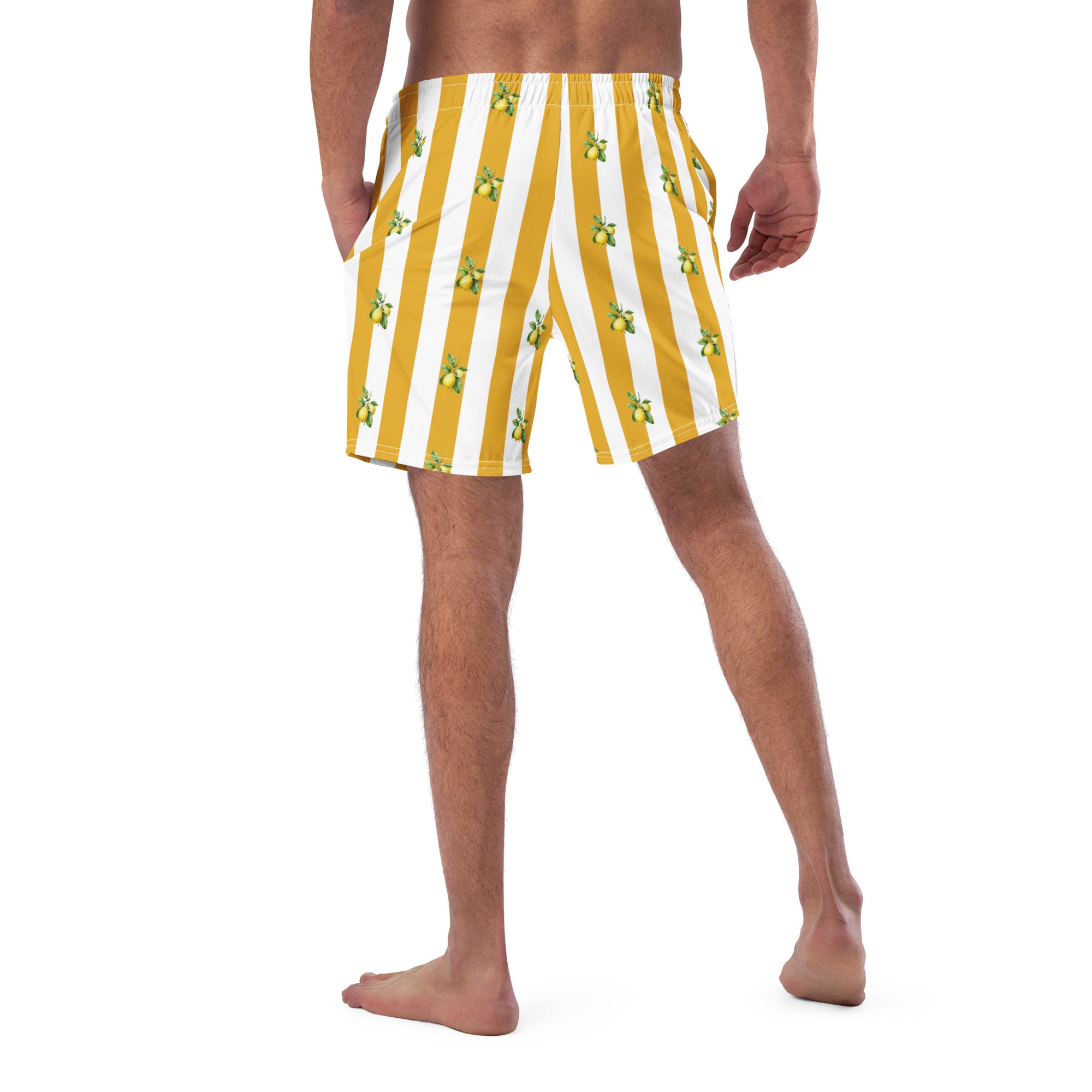 Lemon Stripe - Pool Short - The Refined Spirit