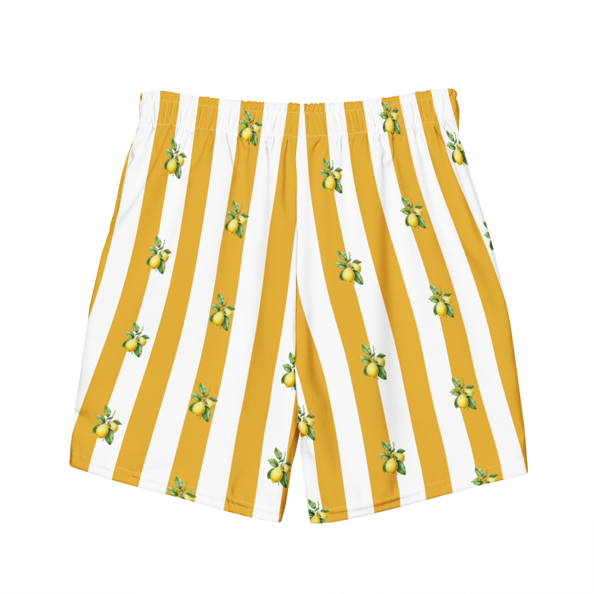 Lemon Stripe - Pool Short - The Refined Spirit
