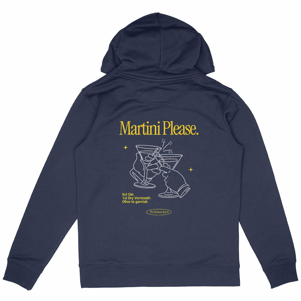Martini Please - Organic Hoodie - The Refined Spirit