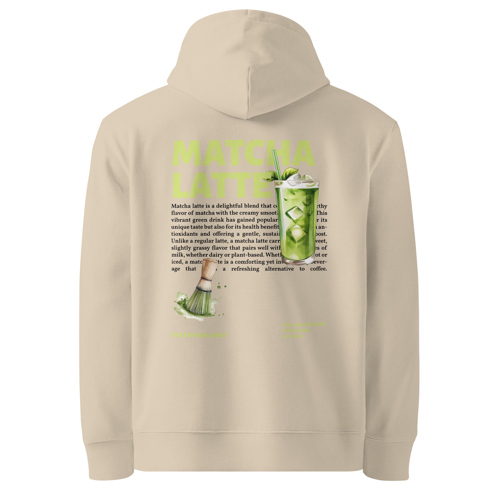 Matcha Latte - Organic Hoodie - The Refined Spirit