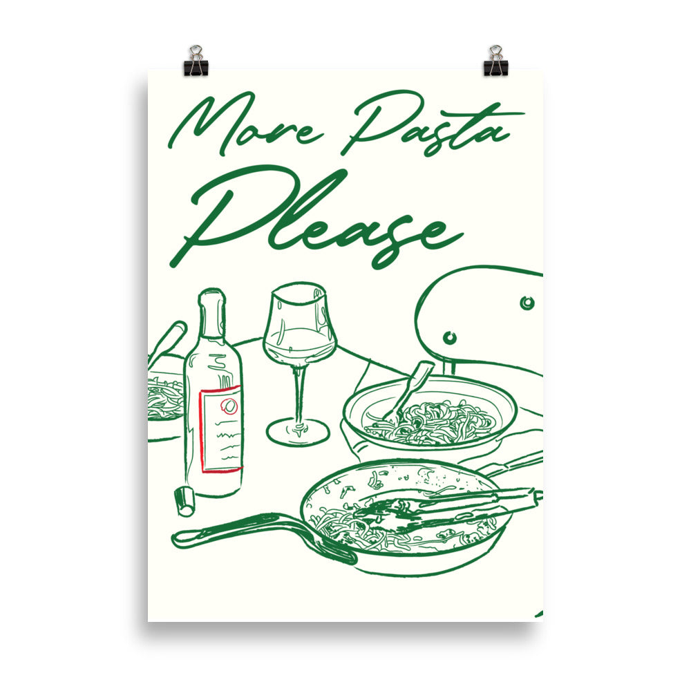 More Pasta Please - Poster - The Refined Spirit
