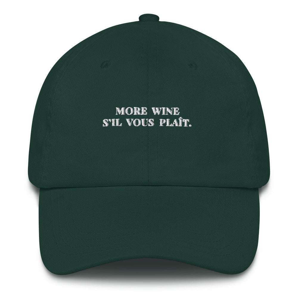 More Wine s'il vous plaît Cap - The Refined Spirit