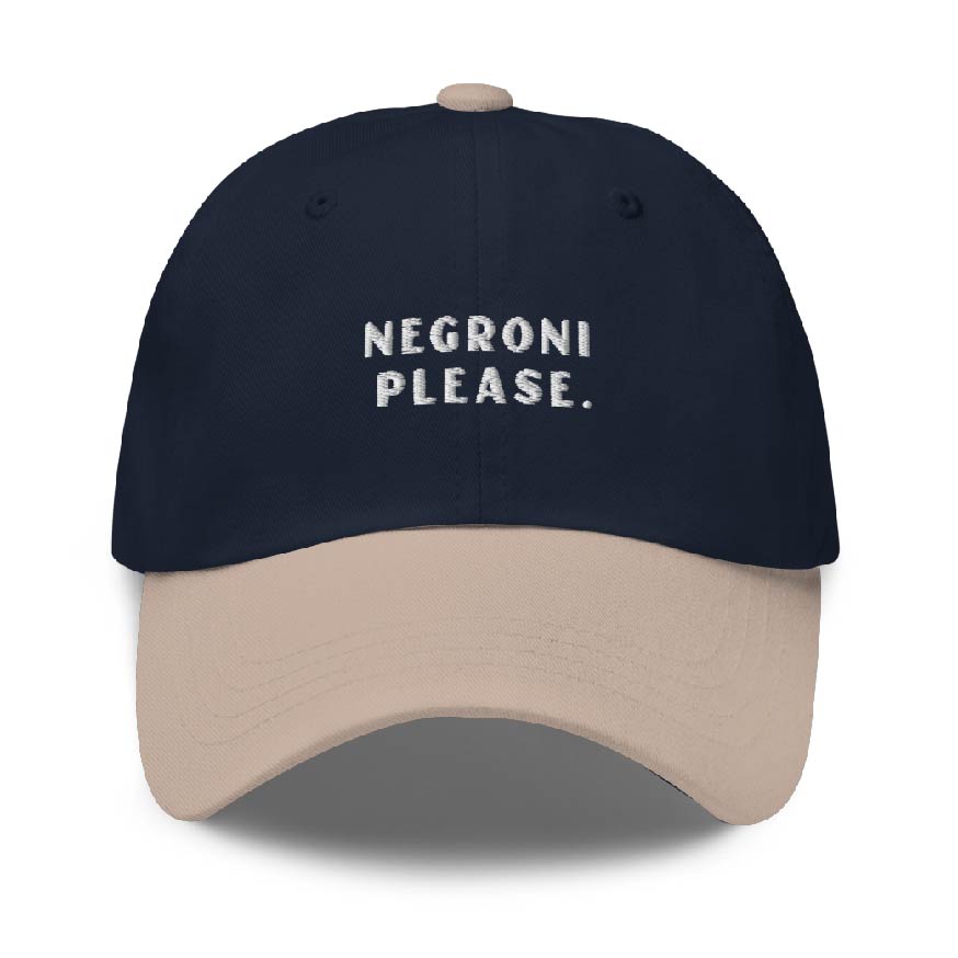 Negroni Please - Two Colors Cap - The Refined Spirit