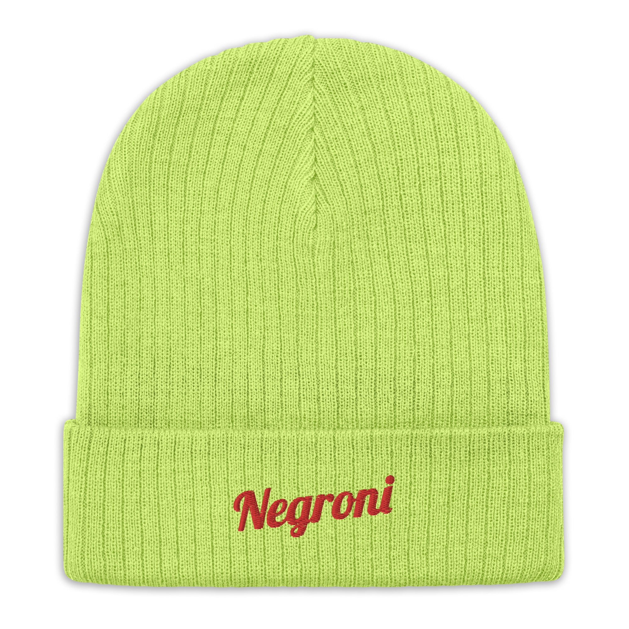 Negroni - Recycled Embroidered Beanie - The Refined Spirit
