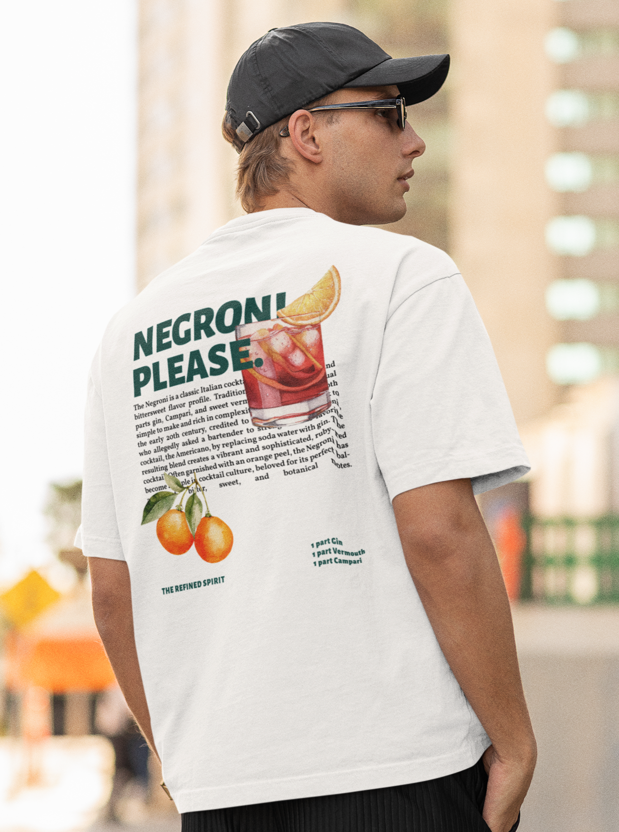 Negroni Please - T-shirt bio