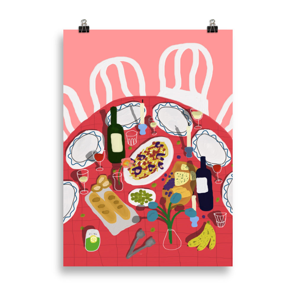 Pasta Night Party - Poster - The Refined Spirit