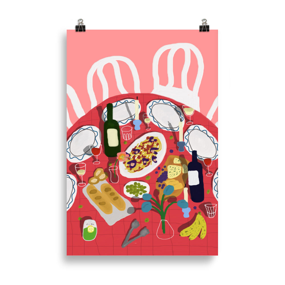 Pasta Night Party - Poster - The Refined Spirit