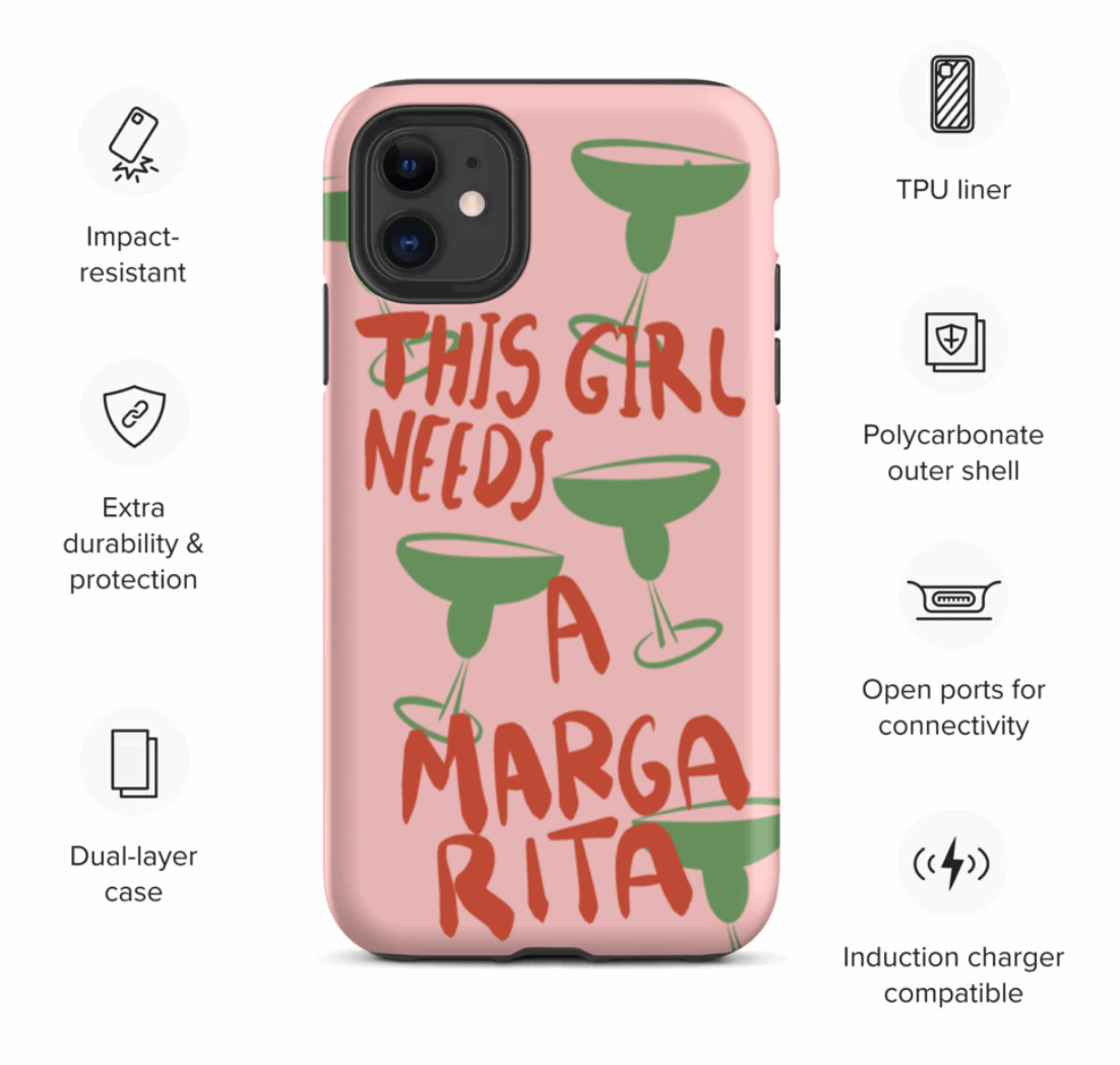 This Girl Needs A Margarita - Tough Case for iPhone®