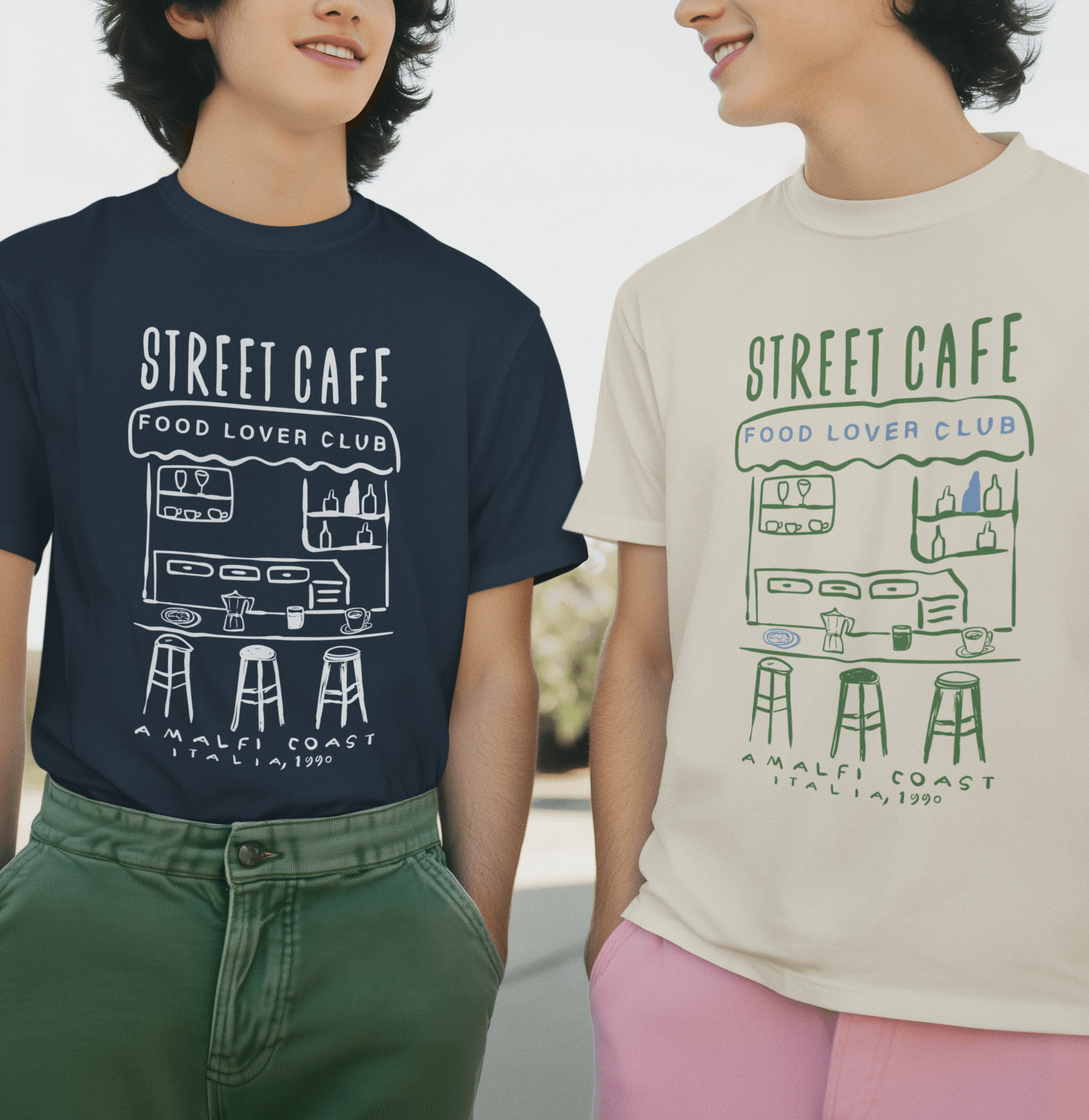 Street Cafe - Organic T-shirt