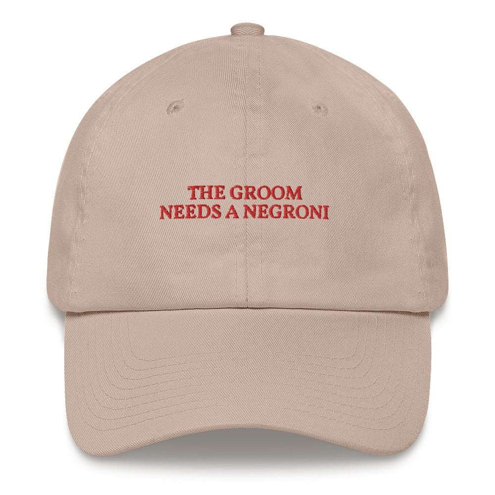 The Groom needs a Negroni Cap - The Refined Spirit