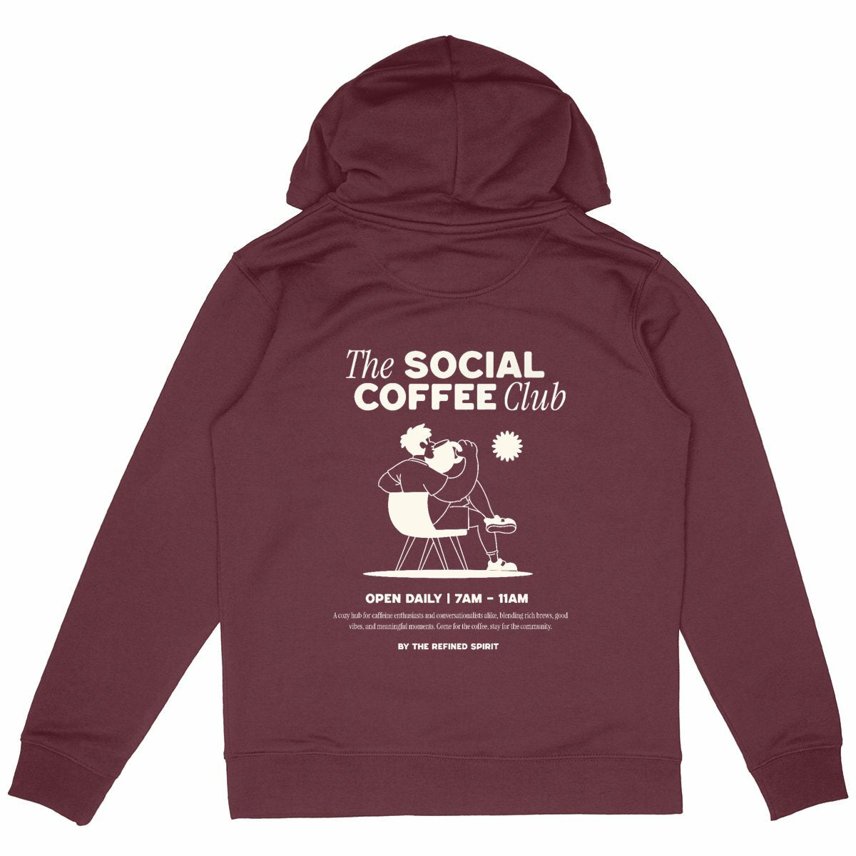 The Social Coffee Club - Organic Hoodie - The Refined Spirit