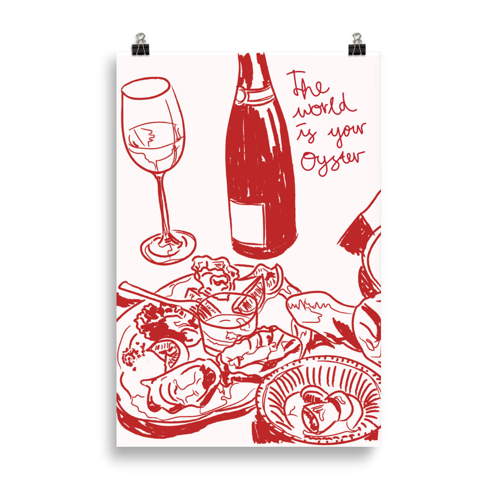 The World is your Oyster - Poster - The Refined Spirit